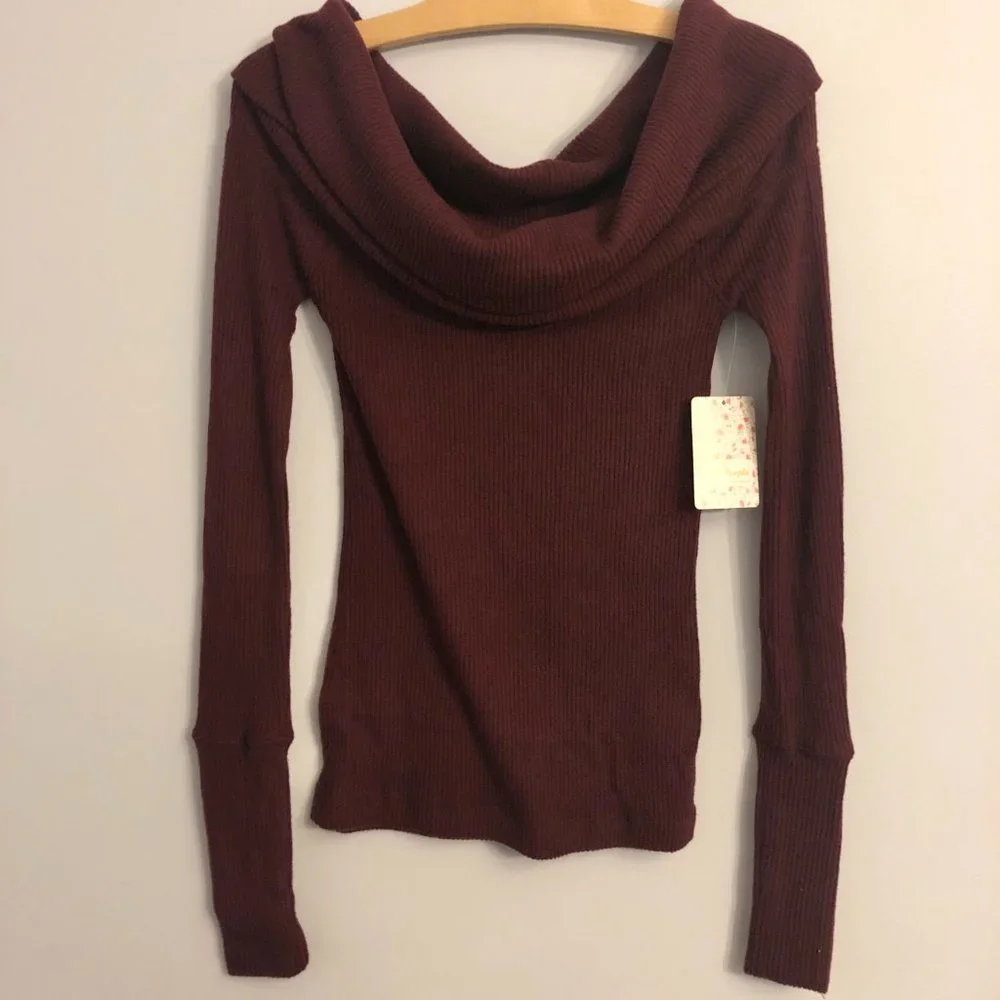 Free People Snowbunny Long Sleeve Top